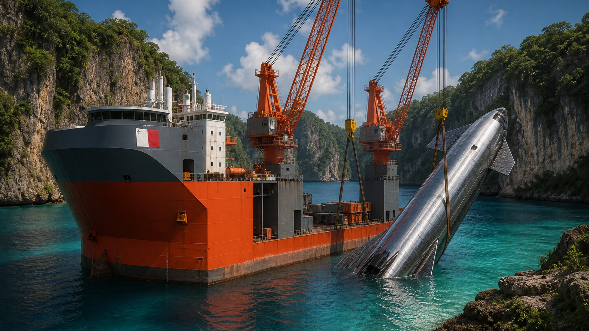 Forte loads Ship 40 at Christmas Island