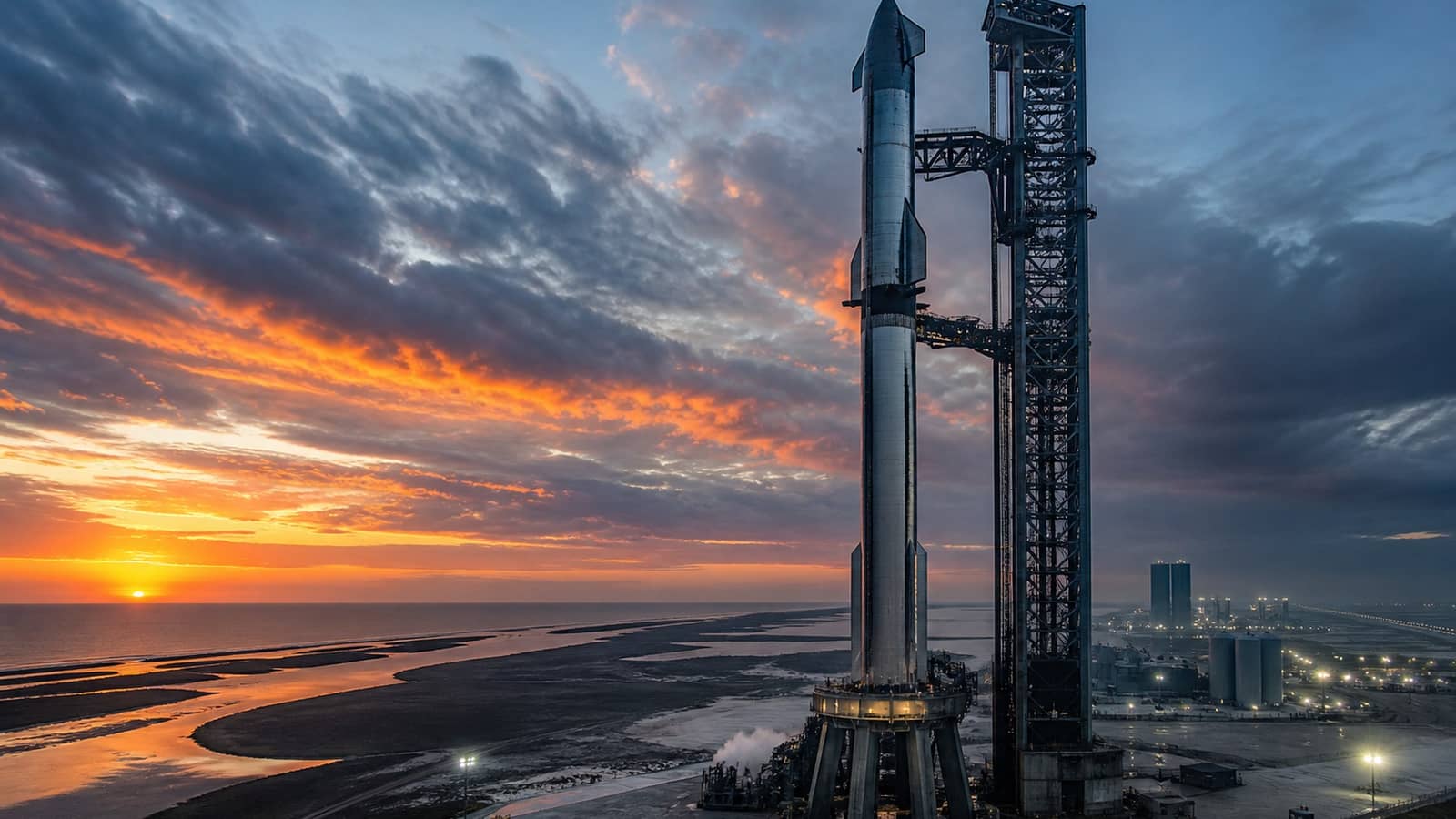 Pad 2 holds the hardware for SpaceX's Starship Flight 14