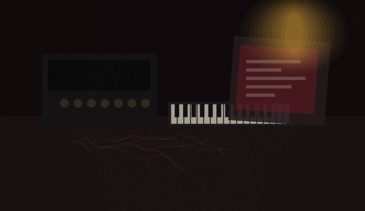 Mid-2000s amp / keys / cable grit still