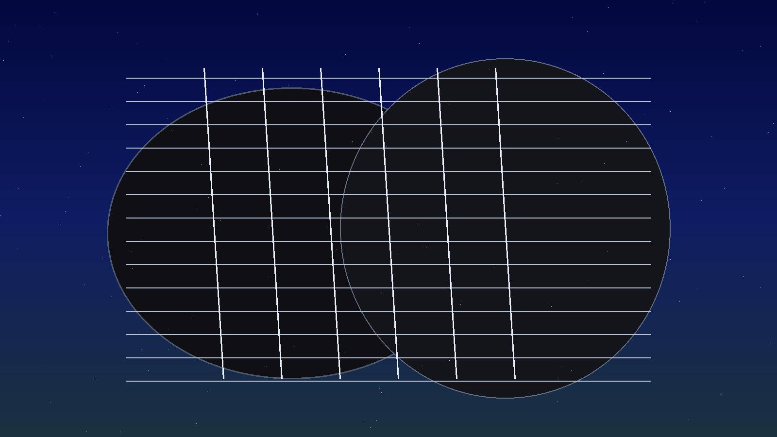Electric guitar frets under blue stage light — gear still