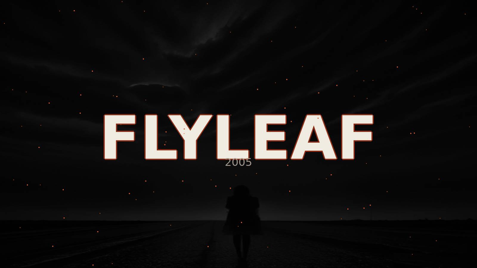 FLYLEAF typographic plate still