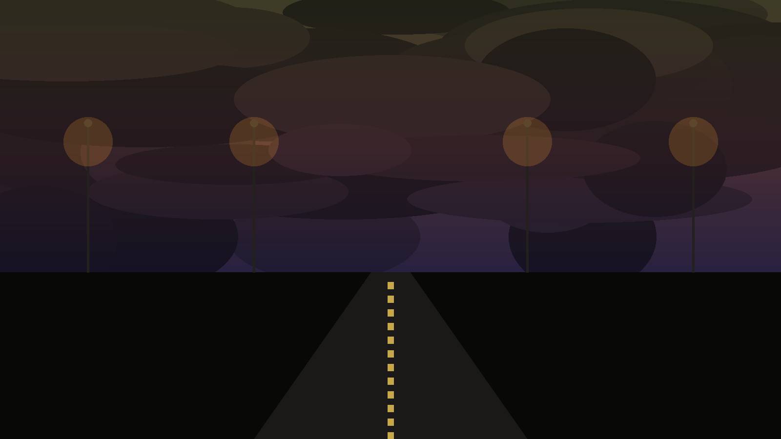 Texas small-town dusk road — Flyleaf scene still