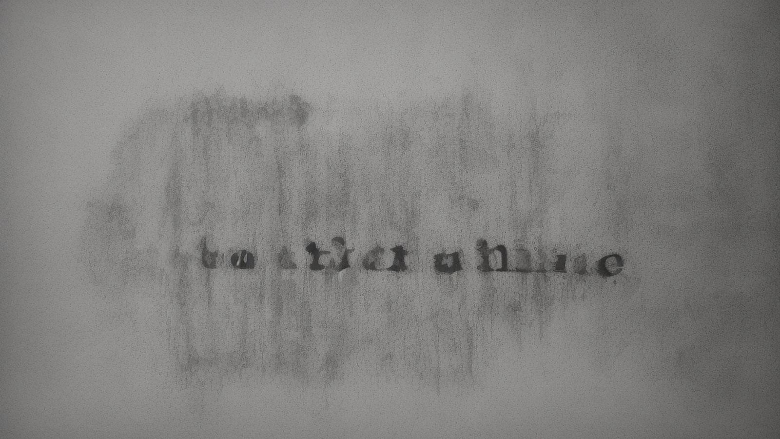 SEA OF FACES typographic plate still