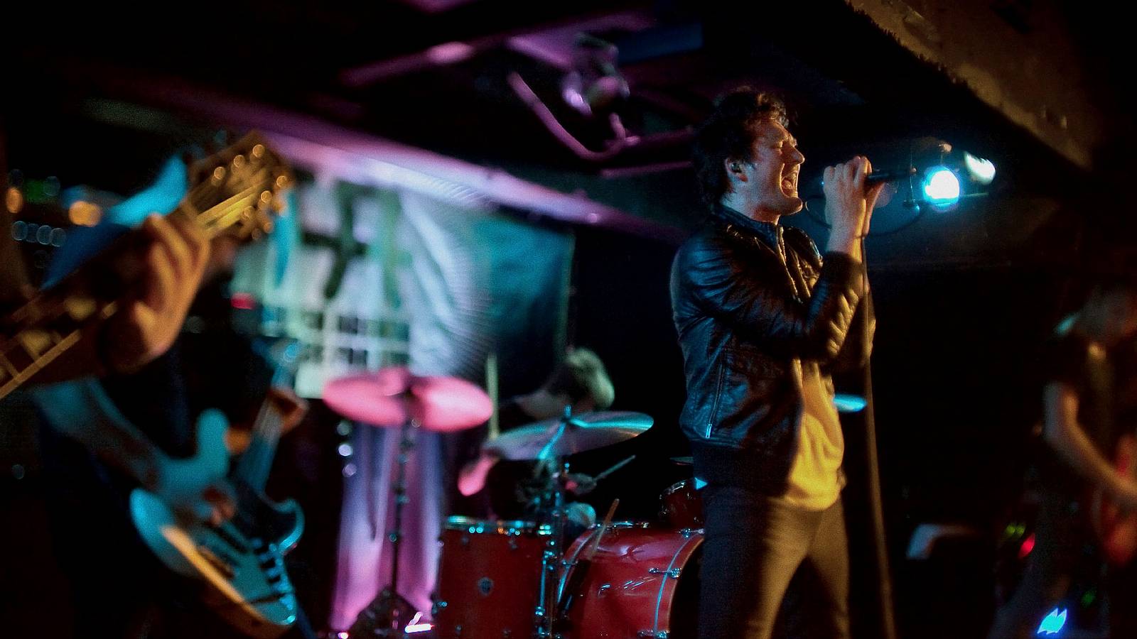Anberlin, fronted by Stephen Christian, perform in Hong Kong in March 2011.