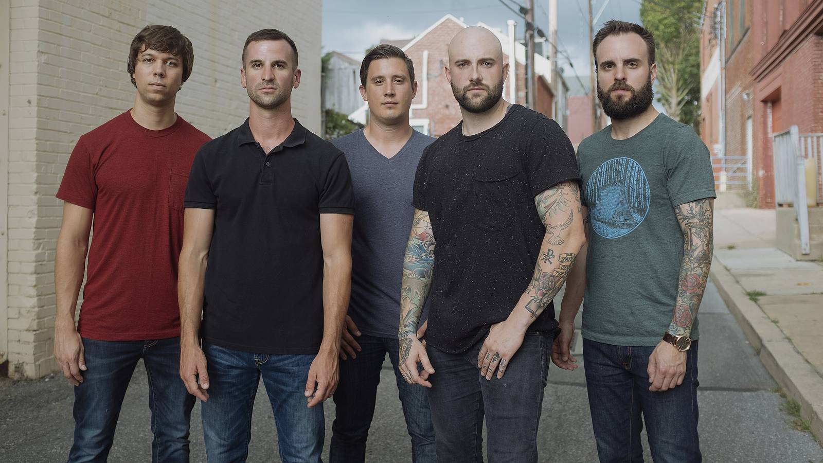 August Burns Red in their main 2017 press photo.