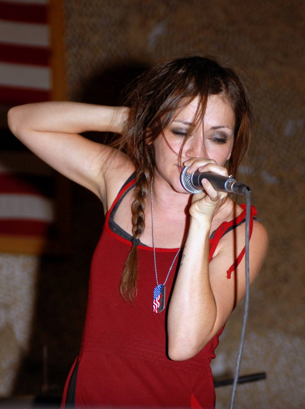 Flyleaf lead singer Lacey Sturm performs in July 2009.