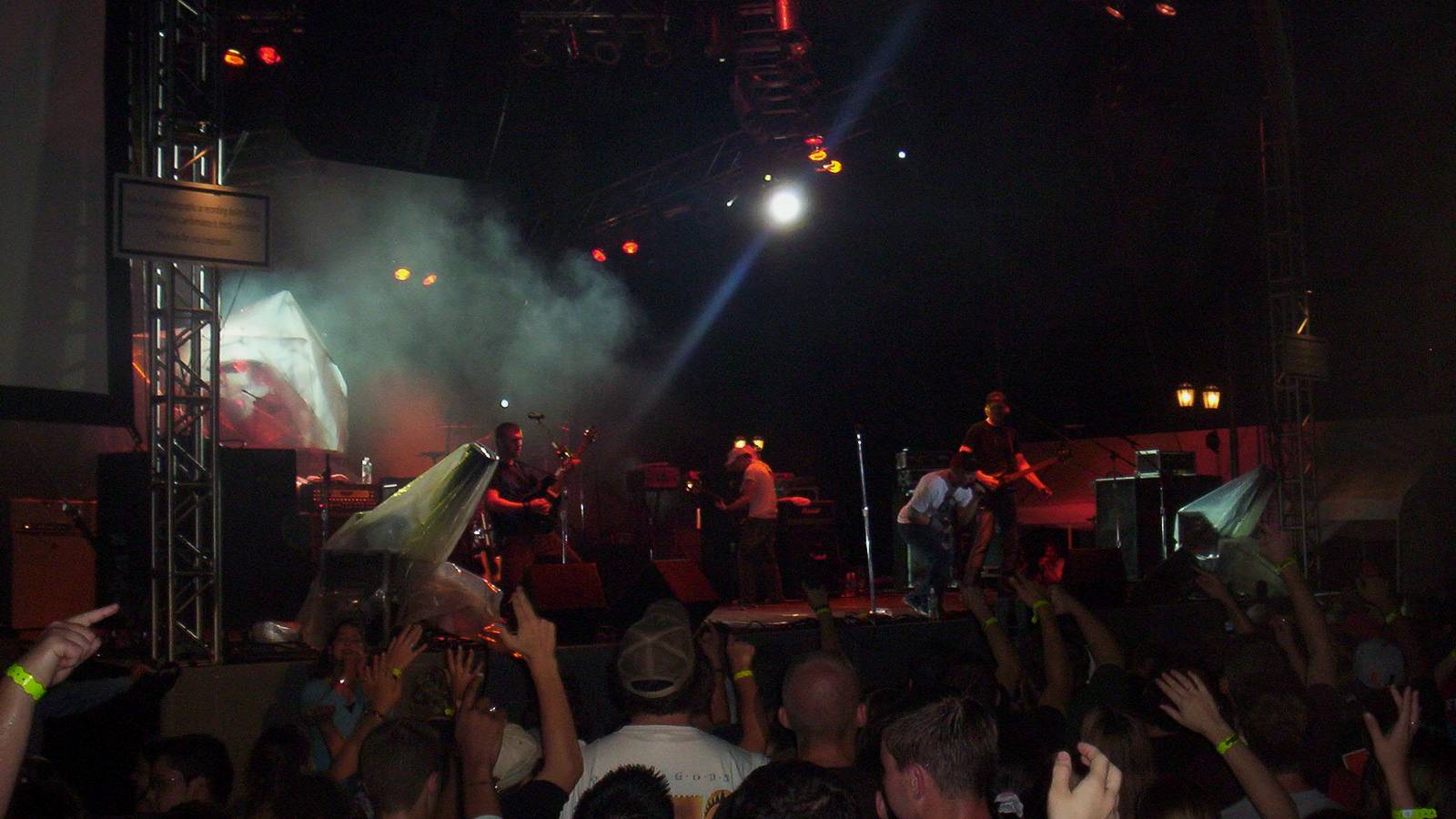 Kutless play to a packed crowd at Rock the Universe in 2006.