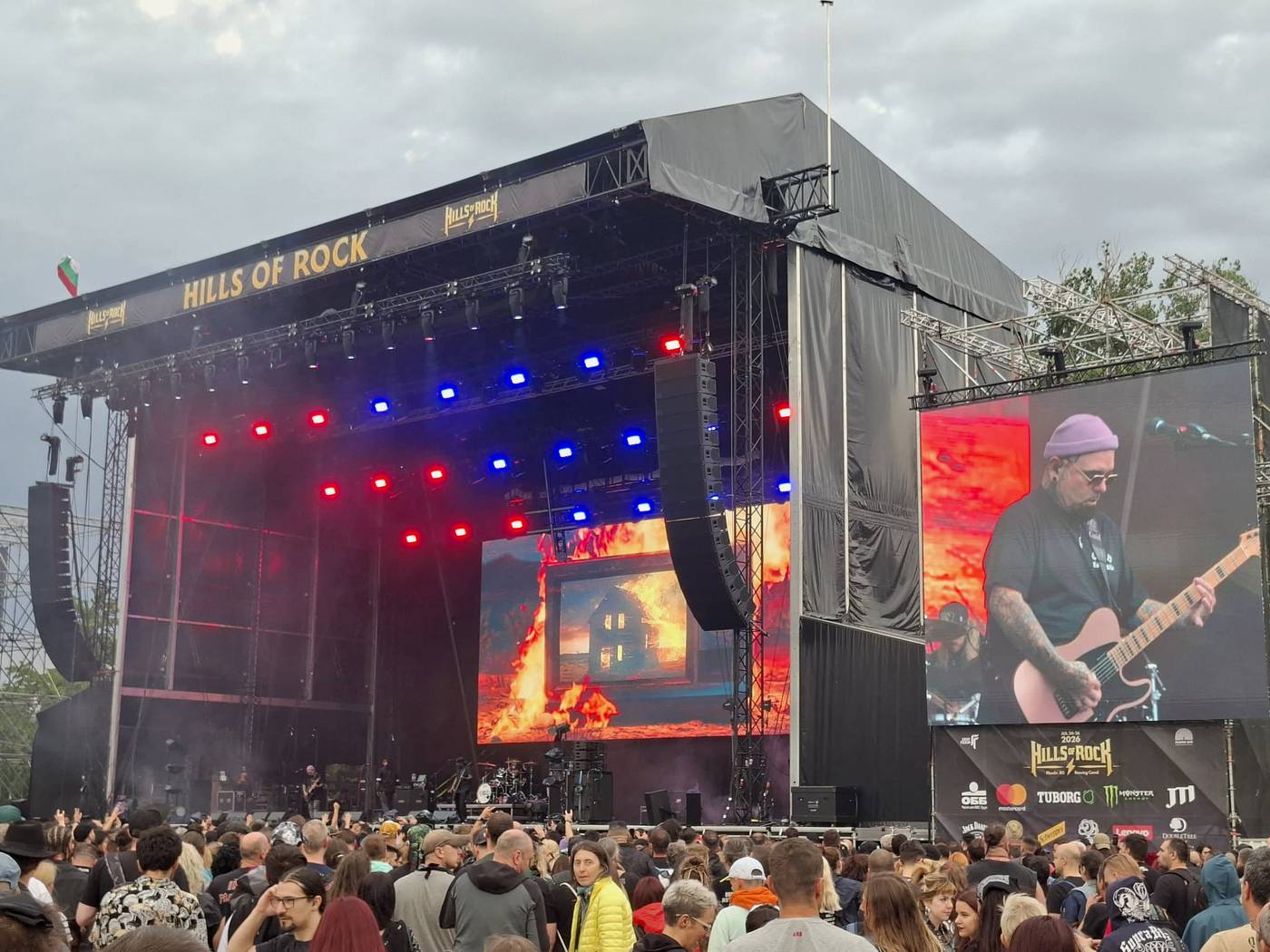 P.O.D. on stage at the Hills of Rock festival in 2026.