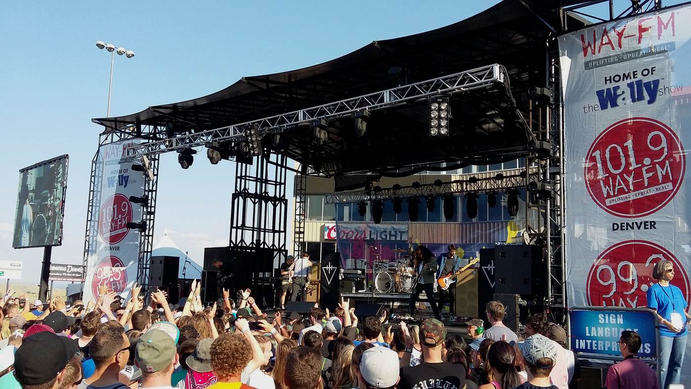 The Devil Wears Prada perform at HeavenFest in July 2016.