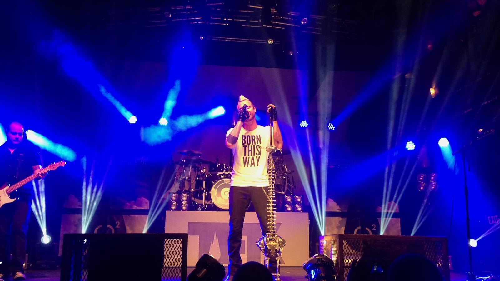 Thousand Foot Krutch play Mill City Nights in Minneapolis on 8 October 2014.